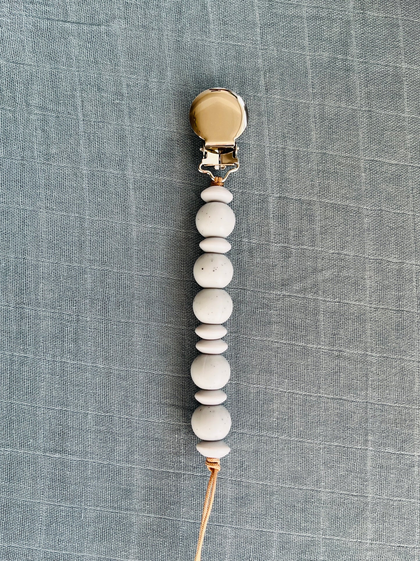 Pacifier Clip | Speckled Grey Classic