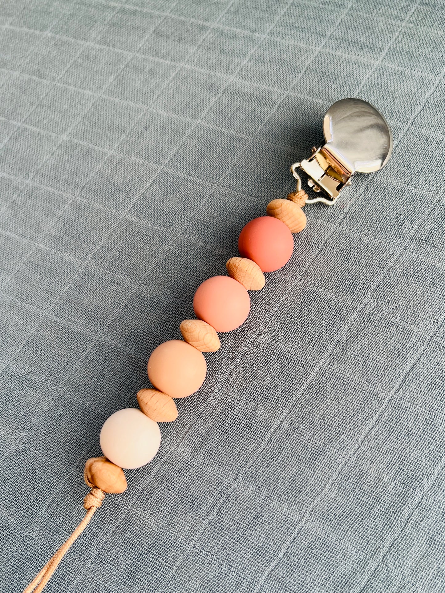 Pacifier Clip | Pink Ombre Mini