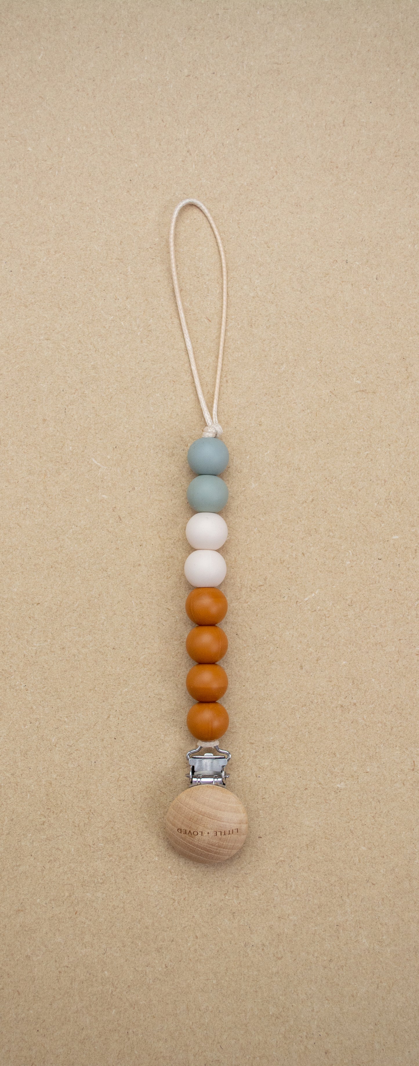 Pacifier Clip | Almond & Ether