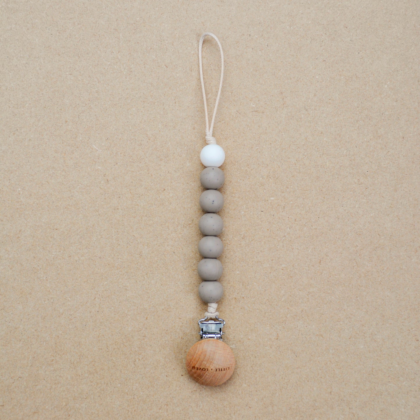Pacifier Clip | Speckled Grey
