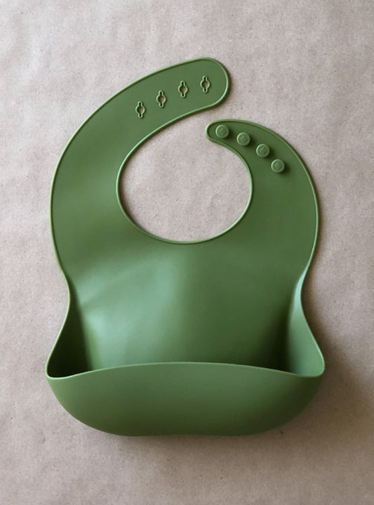 Silicone Bib | Utility Green